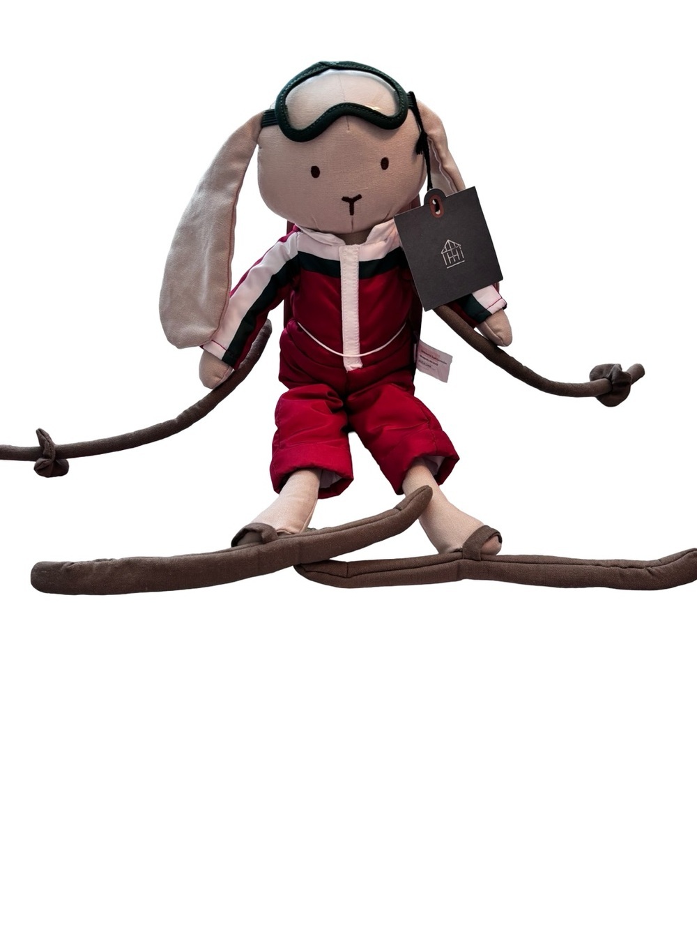 Snow bunny ski bunny plush